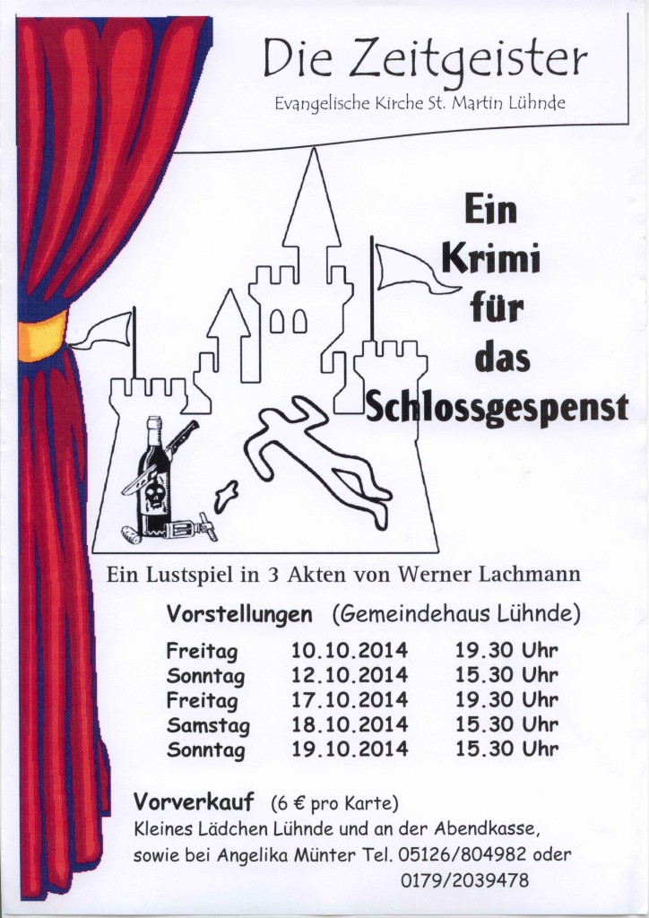 Theateraufführungen der „Zeitgeister“ 2014