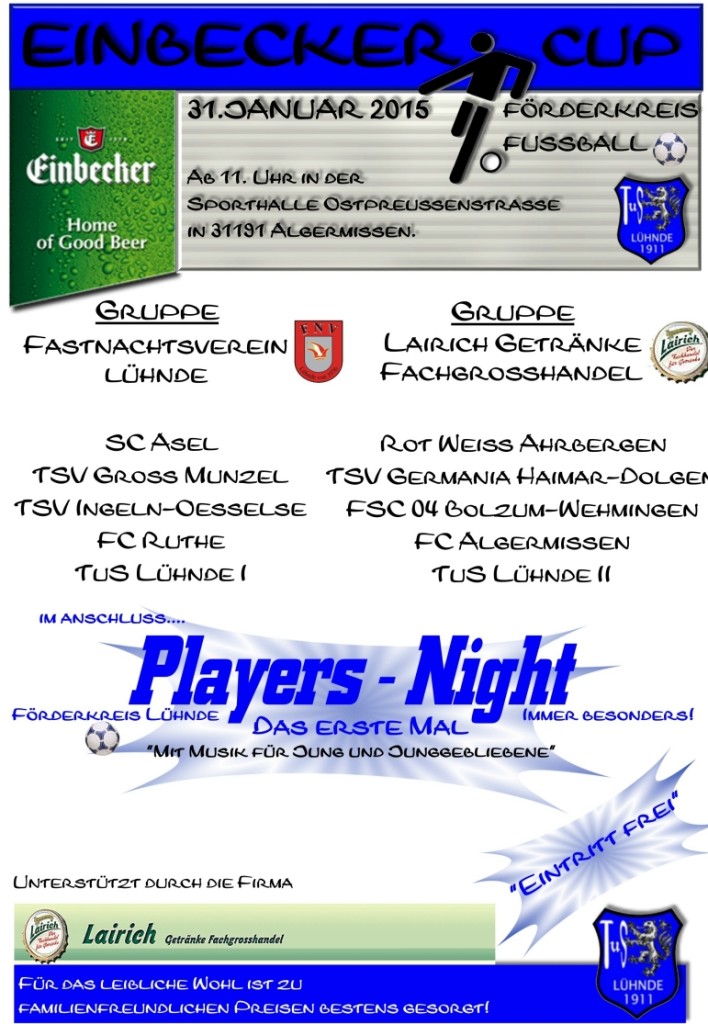 1. Einbecker Cup des Fördervereins Fußball des TuS