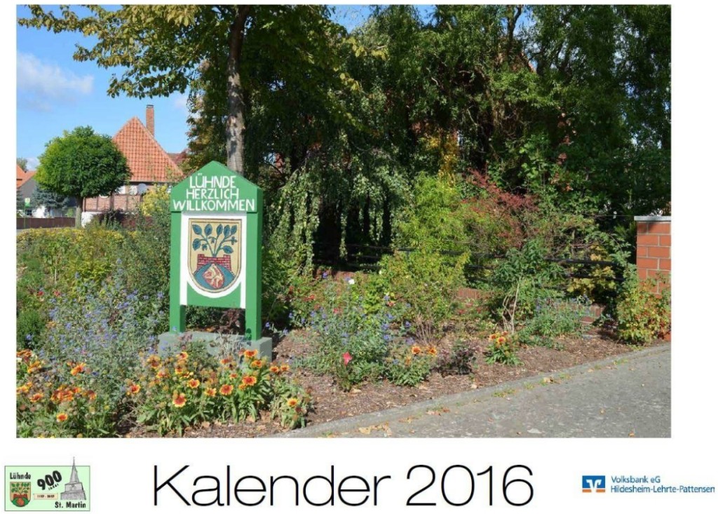 900-Jahr-Feier Lühnde – Der Kalender 2016 ist fertig