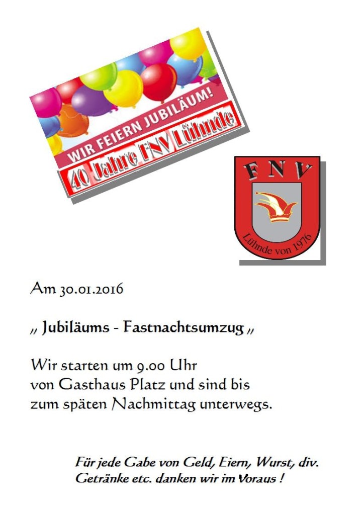 De Zoch kütt !!!