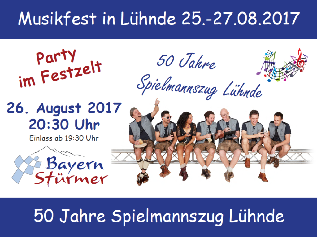 Die „BayernStürmer“ beim Musikfest in Lühnde – der Vorverkauf startet am 10. Juni
