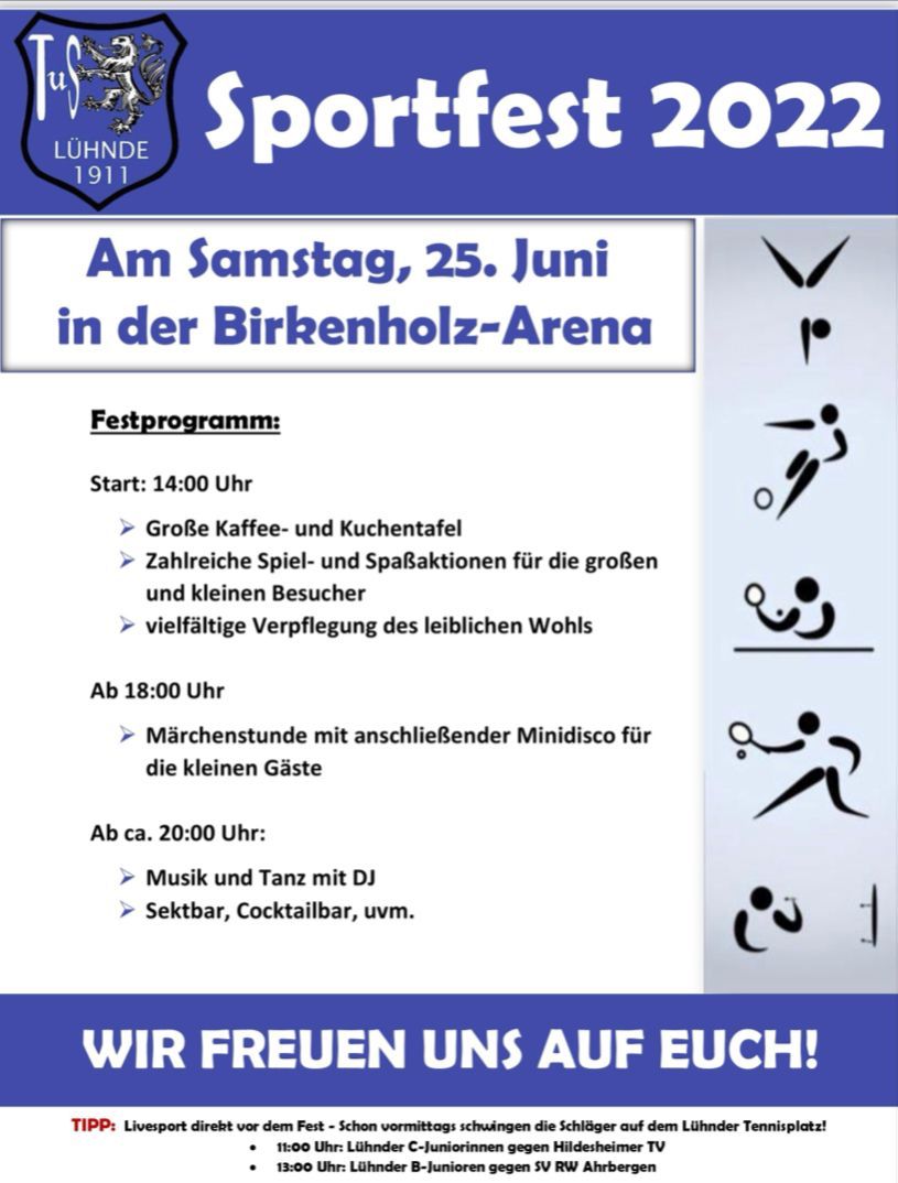Sportfest des TuS Lühnde am 25. Juni 2022