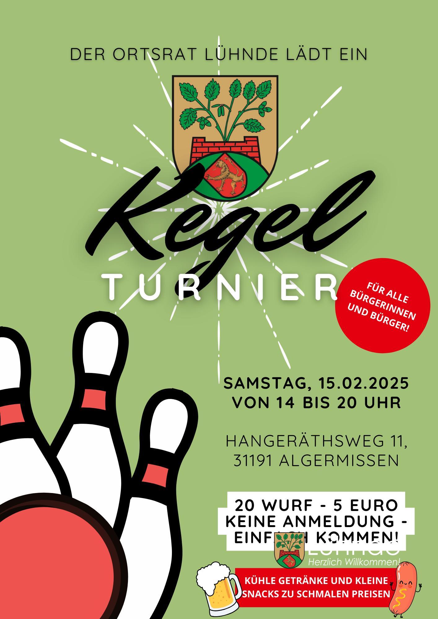 Einladung zum Kegelturnier – ein Spaß für die ganze Familie