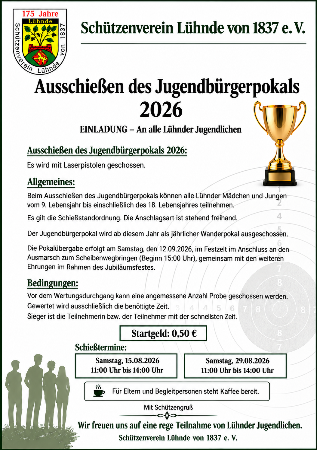 Ausschießen des Jugendbürgerpokals 2026