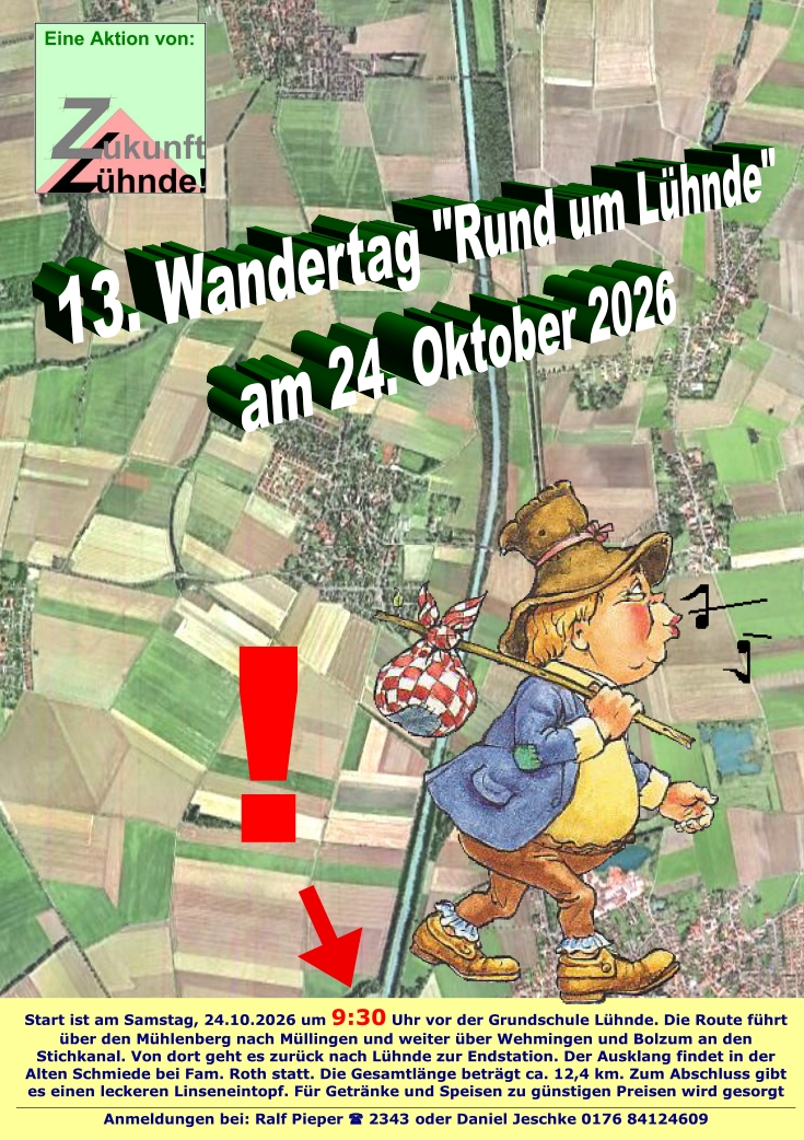 Zukunft Lühnde! Wandertag am 24. Oktober